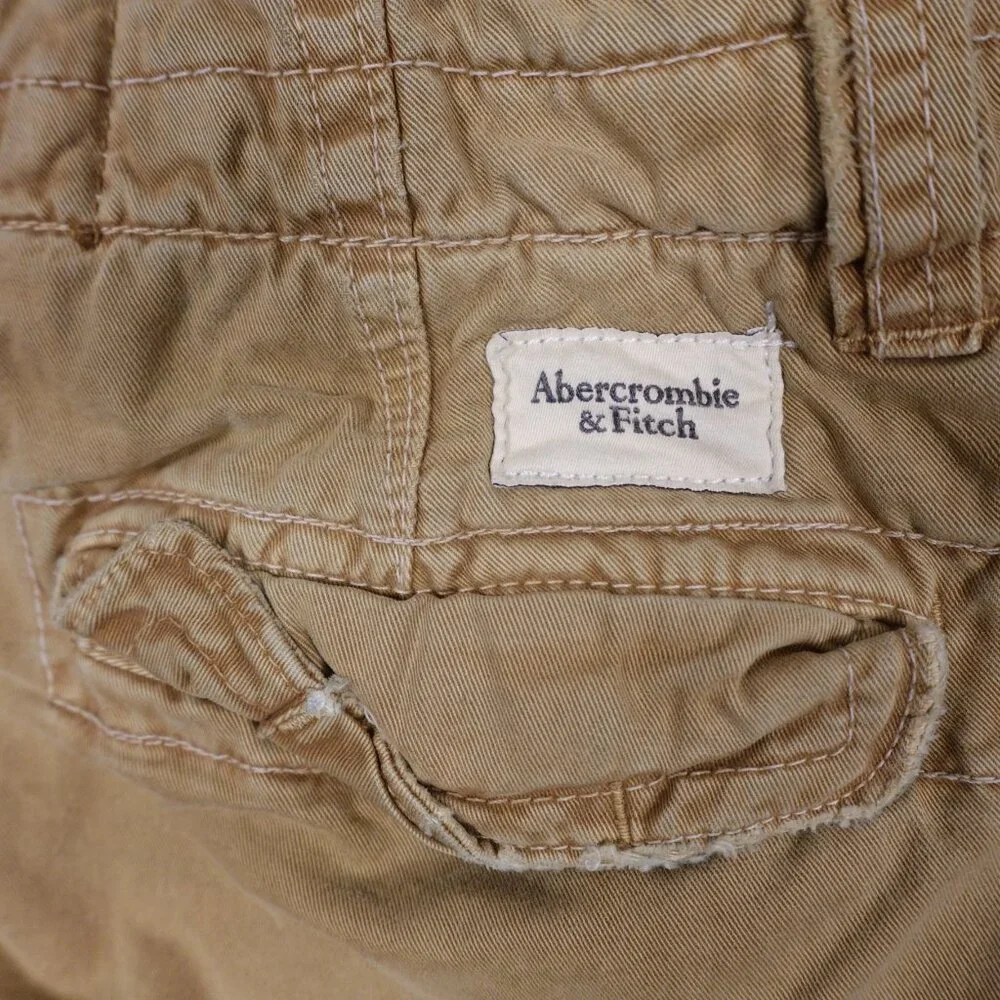 Vintage Abercrombie and Fitch chino pant men's 30x30 tan distressed Y2K - Picture 12 of 15